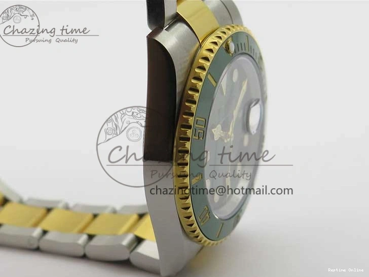 0218 Submariner 116613 LV VRF Best Edition YG Wrapped Bezel Green Dial on SS YG Bracelet A2836 MAX Version Compact 2920